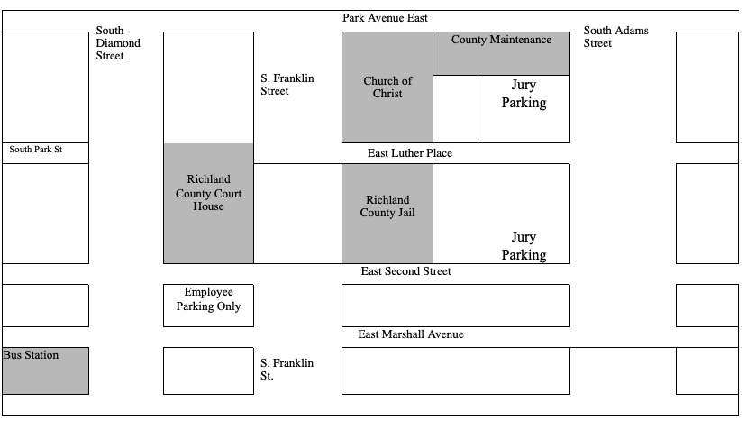 juror parking map